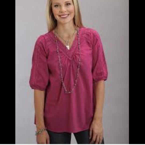 🆕 Allison Brittany Peasant Boho Blouse 🌸💖🌺 - Picture 7 of 7